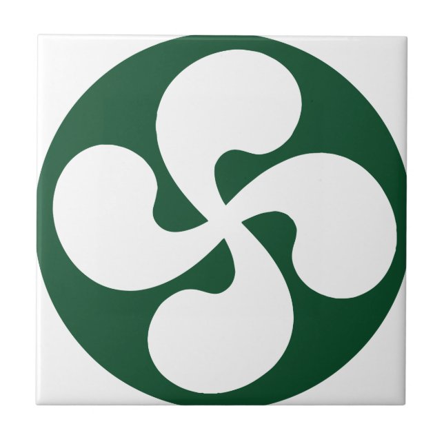 Extruded Basque Cross Ceramic Tile (Front)