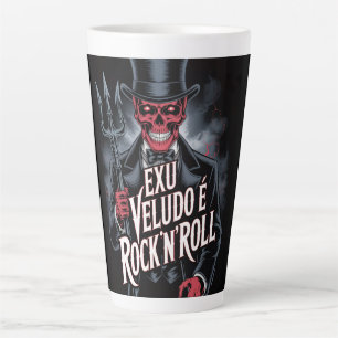 Exu Veludo é Rock'N'Roll #1 Latte Mug