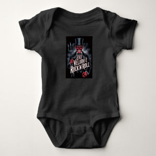 Exu Veludo is Rock'N'Roll #1 Baby Bodysuit