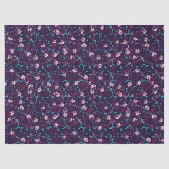 Exuberant frosting rose garden wrapping paper (Front)