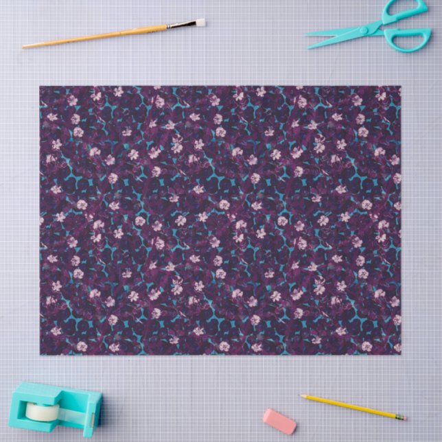 Exuberant frosting rose garden wrapping paper (Craft)