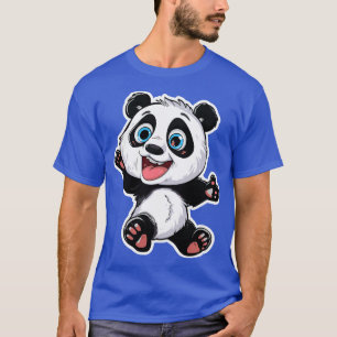 Exuberant Panda Buddy Sticker 3 T-Shirt