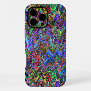 Exuberant Zigzag Artist Colours iPhone 16 Pro Max Case