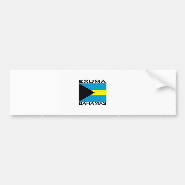 Exuma, Bahamas Bumper Sticker (Front)