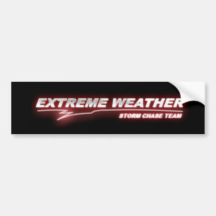 EXWX red glow bumper sticker