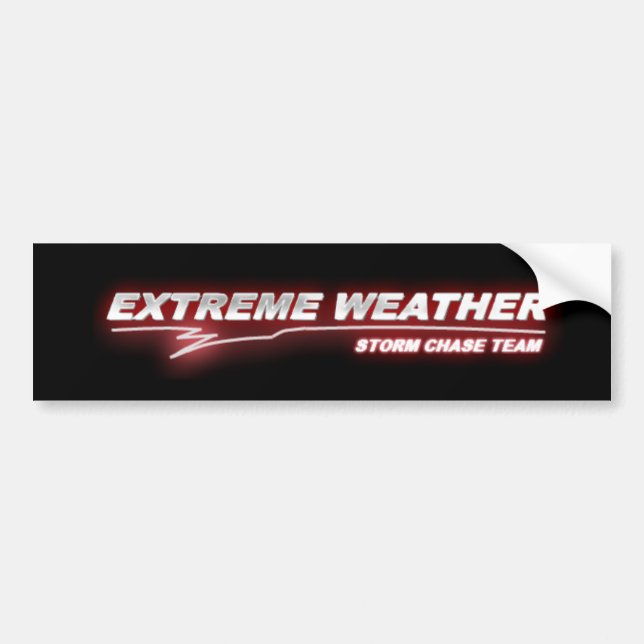 EXWX red glow bumper sticker (Front)