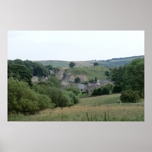 Eyam, the Historic Plague Village in Derbyshire Poster (Front)
