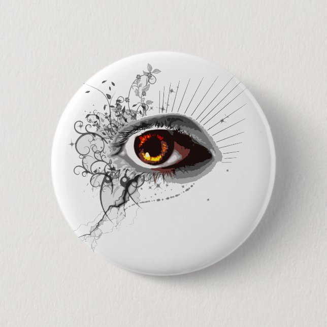 Eye 6 Cm Round Badge (Front)