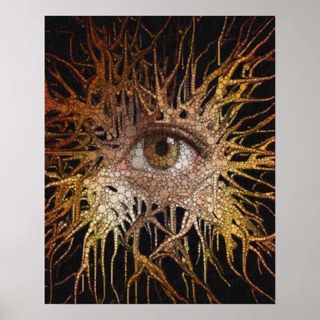Eye Abstract Art Poster (Front)