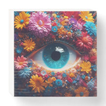 Eye And Flowers
