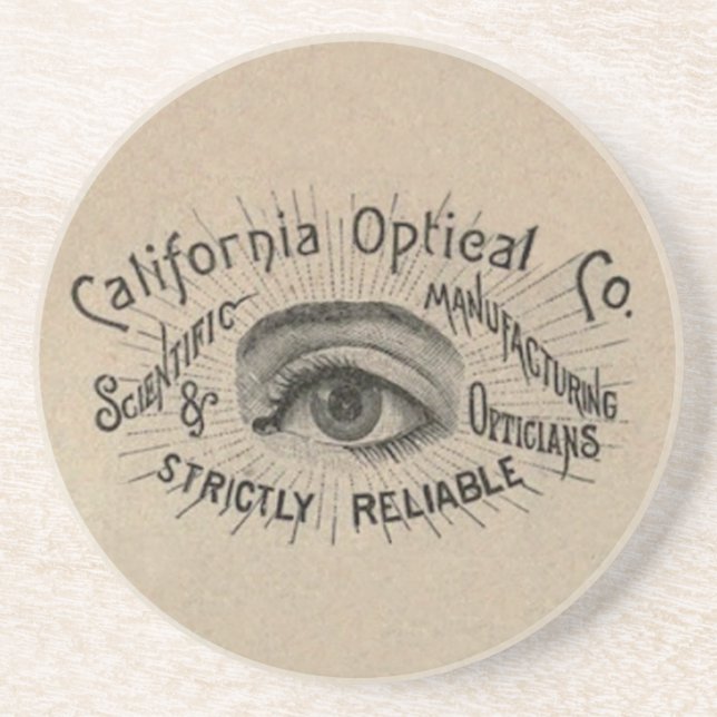 Eye Antique Advertising Optical Coaster (Front)