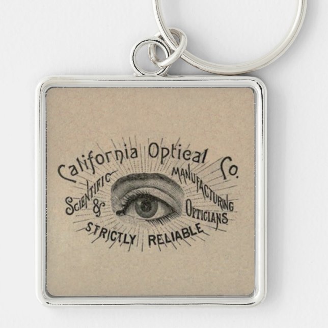Eye Antique Advertising Optical Key Ring (Front)