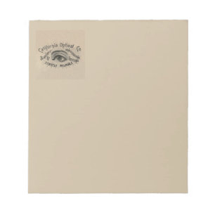 Eye Antique Advertising Optical Notepad