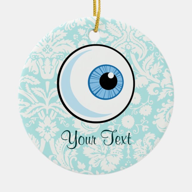 Eye Ball; Cute Ceramic Ornament (Front)