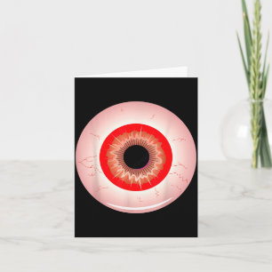Eye-ball Lazy Halloween Costume Soky Y Funny Card