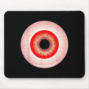 Eye-ball Lazy Halloween Costume Soky Y Funny  Mouse Pad