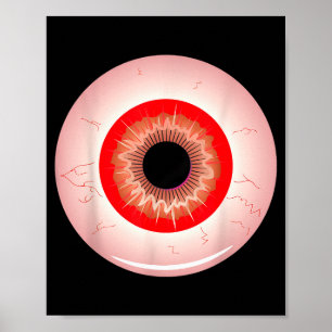 Eye-ball Lazy Halloween Costume Soky Y Funny Poster