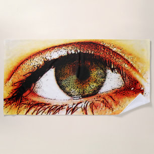 Eye btcna beach towel