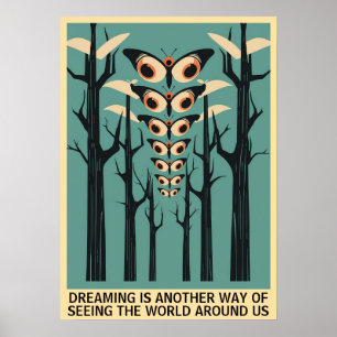 Eye Butterfly in Forest – Customizable Quote Poster
