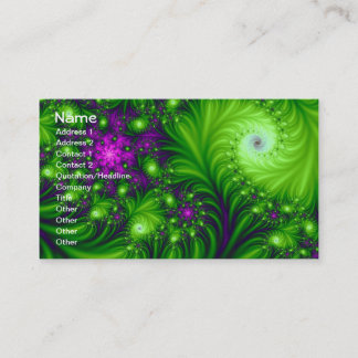 Eye Candy Cute Colourful Abstract Floral Art Business Card