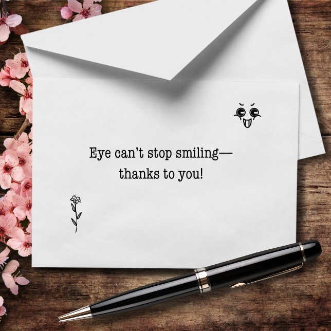 Eye Can't Stop Smiling Thank You Card (Creator Uploaded)