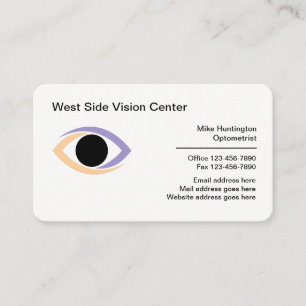 Eye Care Optometrist Medical Business Card