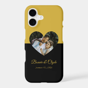 Eye-casing Heart Couple Gold and Black