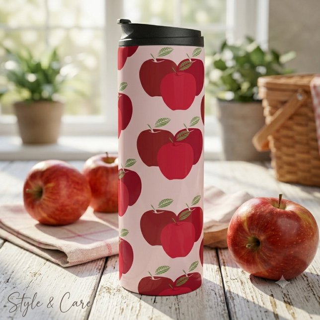 Eye Casing Modern Apple Pattern Thermal Tumbler (Eye Casing Modern Apple Pattern Thermal Tumbler)