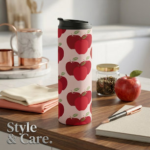 Eye Casing Modern Apple Pattern Thermal Tumbler