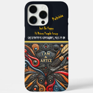 Eye-Catching Art with Bold Swirls iPhone 16 Pro Max Case