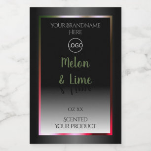 Eye Catching Black White Product Labels Add Logo
