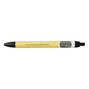 EYE-CATCHING BUSINESS COMPANY LOGO WEBSITE YELLOW BLACK INK PEN