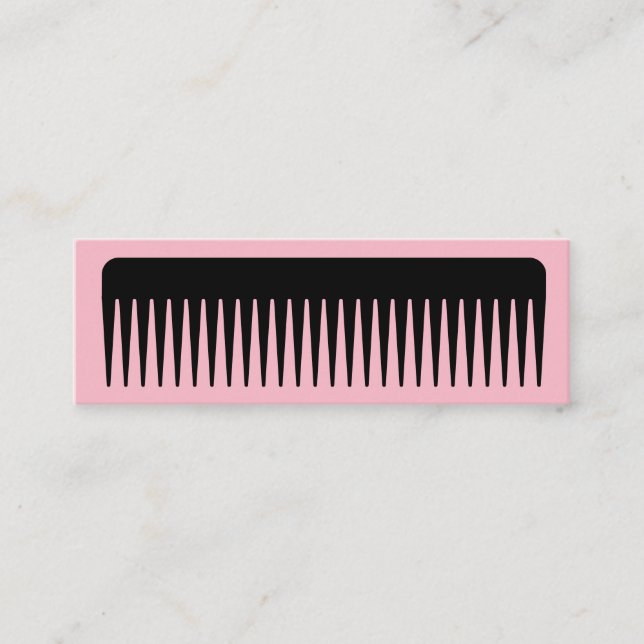 Eye Catching Comb Mini Business Card (Front)