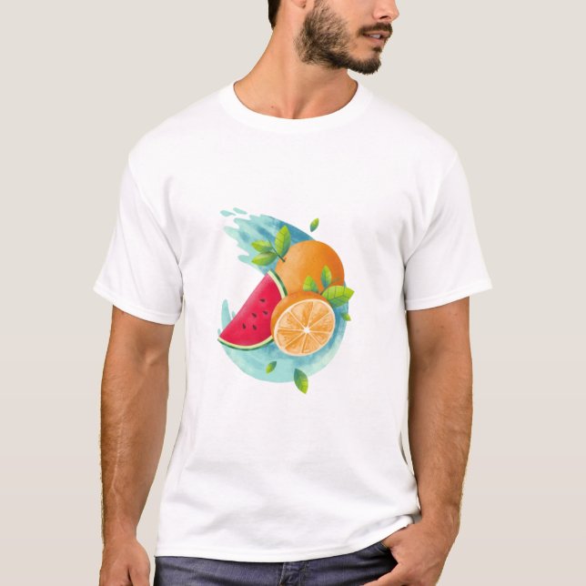 Eye-Catching Fruit T-Shirt Design (Perfect for Sum (Front)