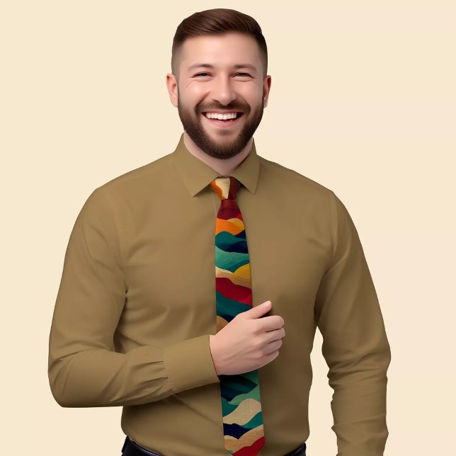 Eye-Catching Geometric Design Tie (Creator Uploaded)