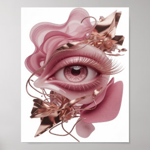 Eye-Catching Gold ABSTRACT ART Abstract Design Poster