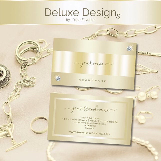 Eye Catching Gold Effect Professional and Elegant Business Card (Creator Uploaded)
