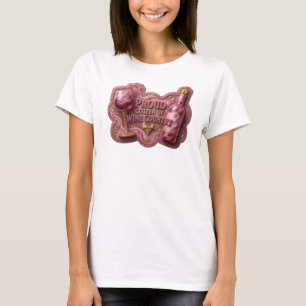 Eye-Catching Gold PROUD CITIZEN OF WINE COUNTRY v2 T-Shirt