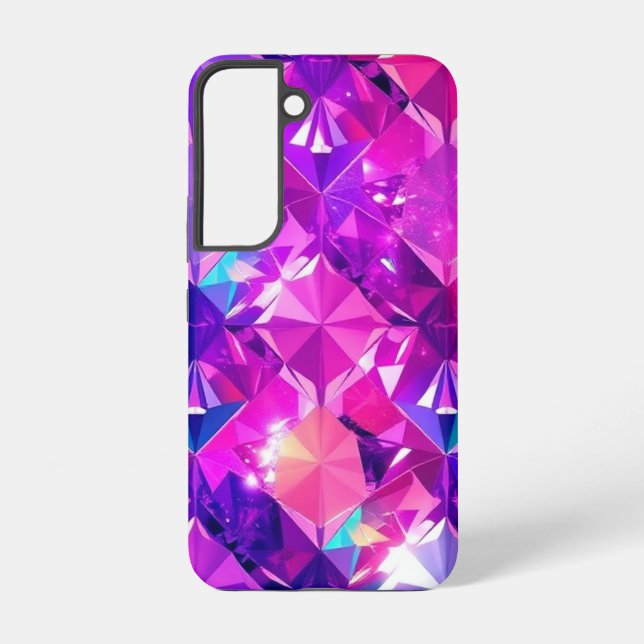 Eye-Catching Multi-Colour Diamond Mobile  Samsung Galaxy S22 Case (Back)