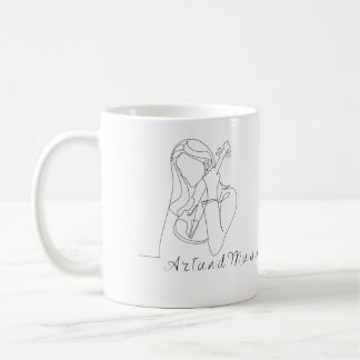 Eye-catching Music and Art Mug. Coffee Mug