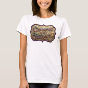 Eye-Catching Orange CHAMPAGNE IS MY THERAPY T-Shirt