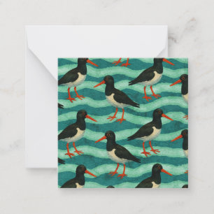 Eye Catching Oyster Catcher Post-card Style Card