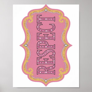 Eye-Catching Pink RESPECT Quote Design Poster