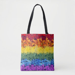 Eye Catching Pride Flower Collection Tote Bag