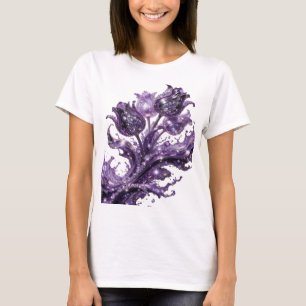Eye-Catching Purple ABSTRACT ART Graphic Tee
