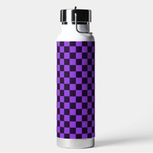 Eye-Catching Purple and Lavender chequerboard  Water Bottle