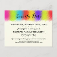 Eye Catching Reunion, Party or Event Save the Date