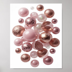 Eye-Catching Silver ABSTRACT ART Art Print