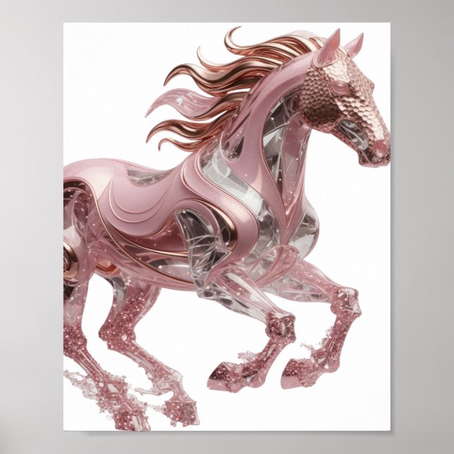 Eye-Catching Silver ABSTRACT ART Design Poster (Front)