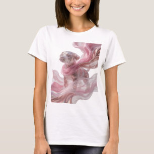 Eye-Catching Silver BABY DOG IN SPACE T-Shirt